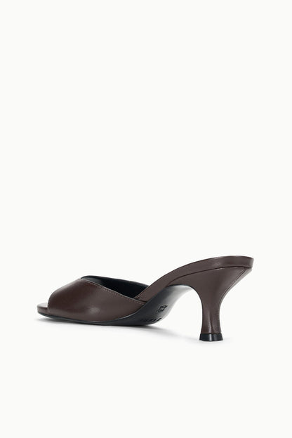 Brigitte Leather Mule Espresso | STAUD Top Pick