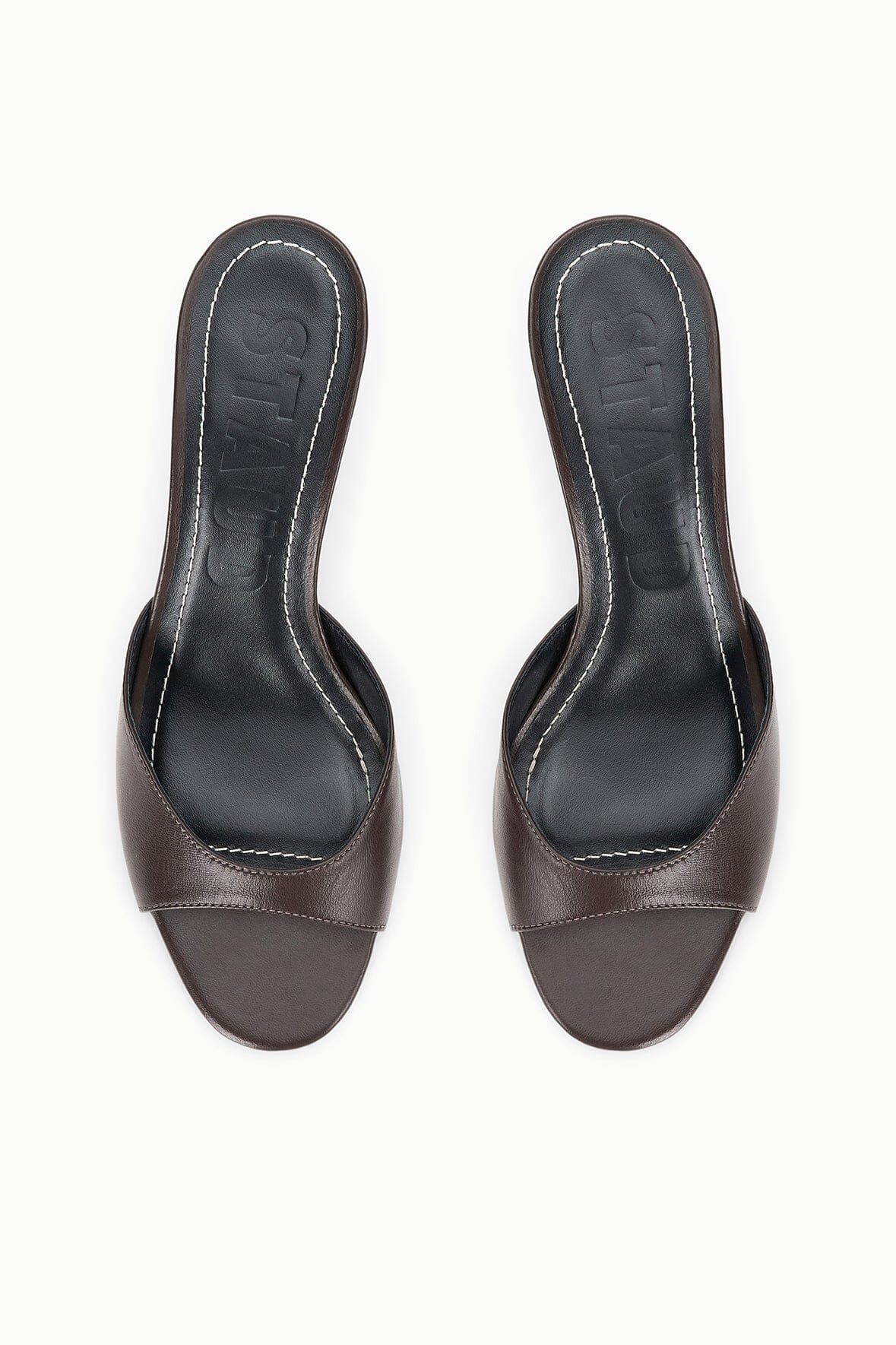 Brigitte Leather Mule Espresso | STAUD Top Pick