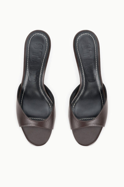 Brigitte Leather Mule Espresso | STAUD Top Pick