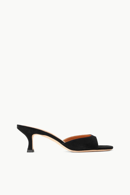 Brigitte Suede Mule Black | STAUD Value