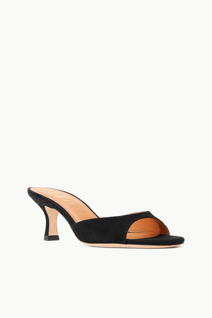 Brigitte Suede Mule Black | STAUD Value
