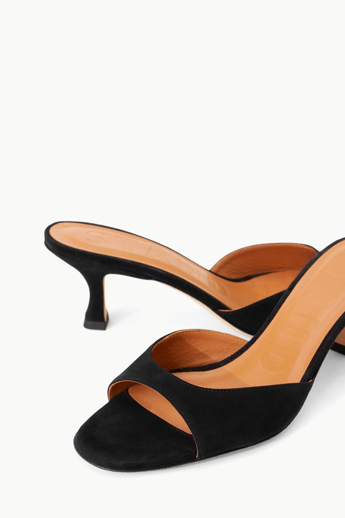 Brigitte Suede Mule Black | STAUD Value