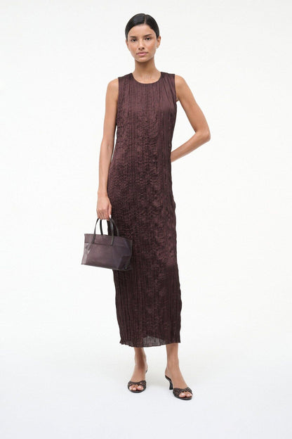 Brigitte Leather Mule Espresso Knotted | STAUD Latest
