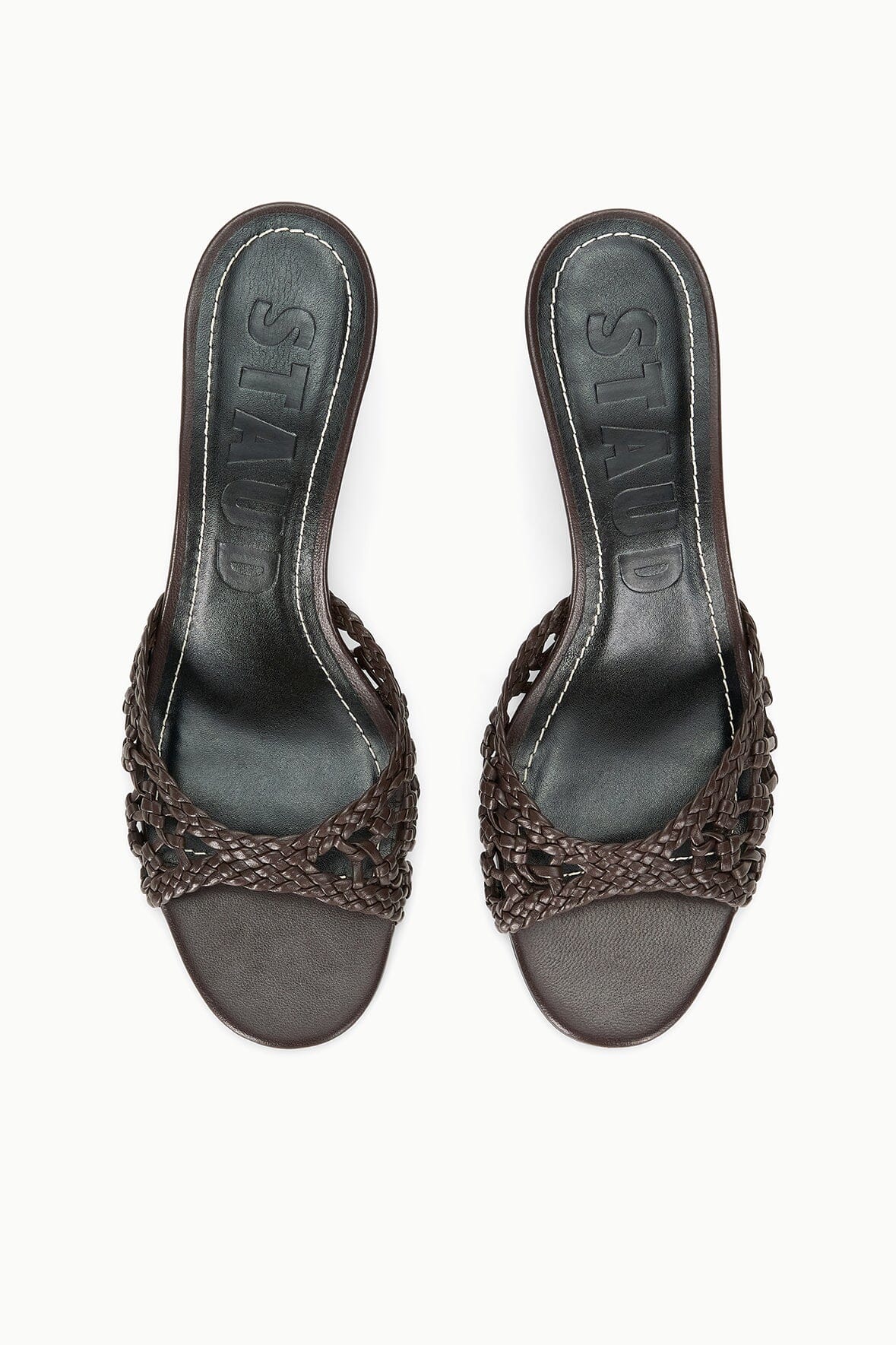 Brigitte Leather Mule Espresso Knotted | STAUD Latest