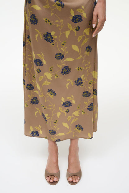 Brigitte Satin Mule Truffle | STAUD Trending