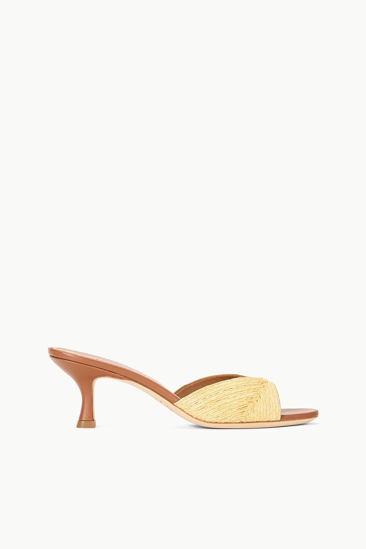 Brigitte Mule Natural Raffia | STAUD Trusted