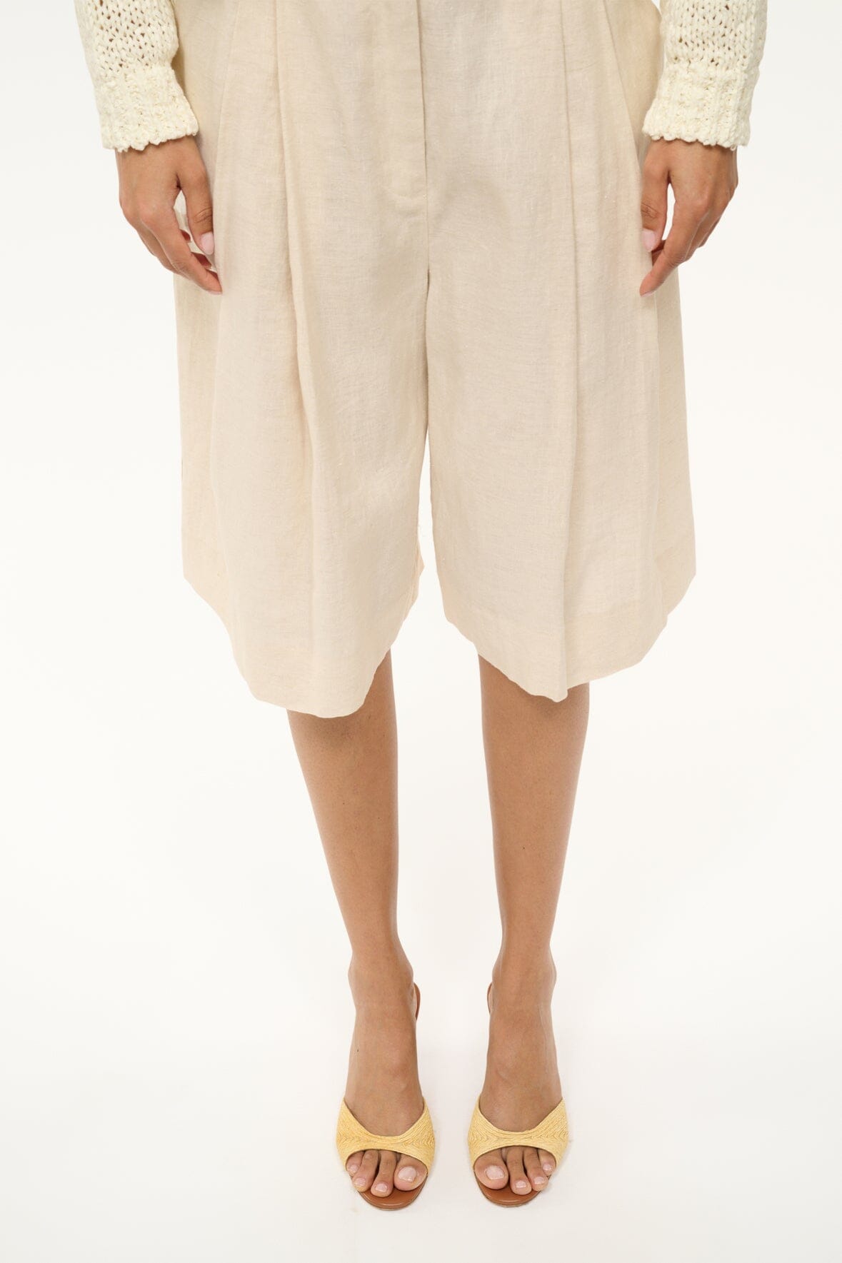 Brigitte Mule Natural Raffia | STAUD Trusted