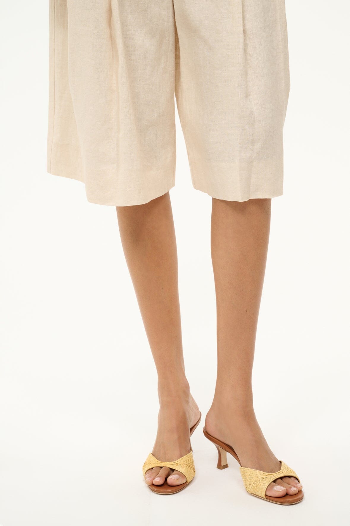 Brigitte Mule Natural Raffia | STAUD Trusted