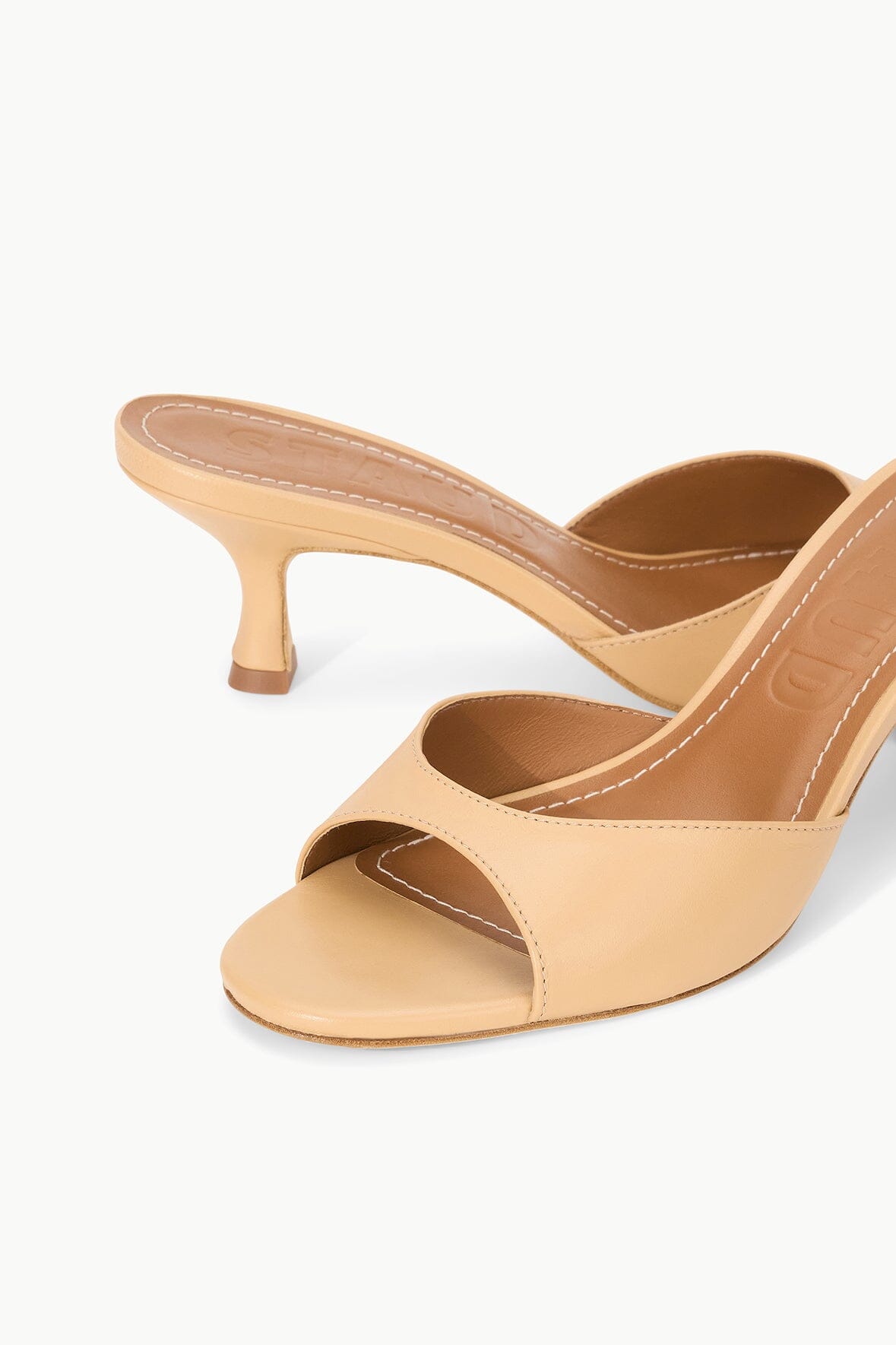 Brigitte Leather Mule Porcini | STAUD Trusted