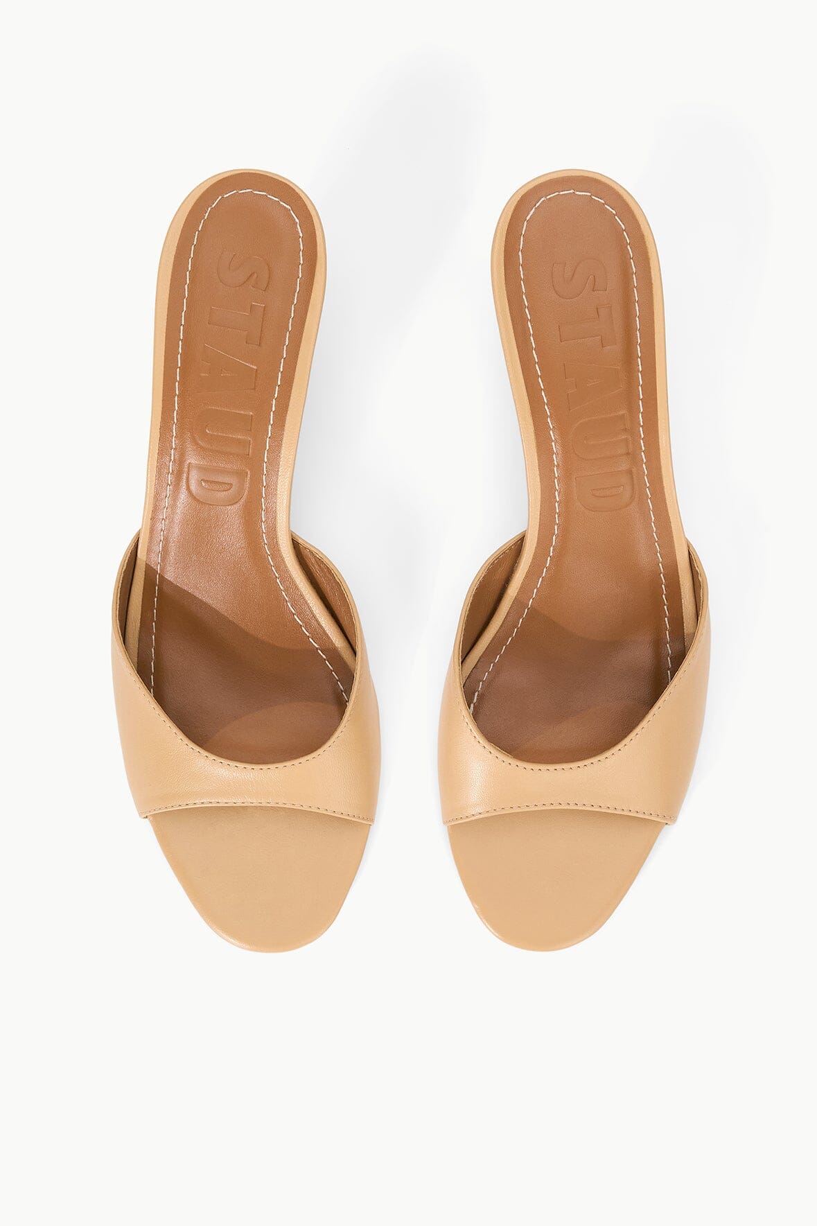 Brigitte Leather Mule Porcini | STAUD Trusted