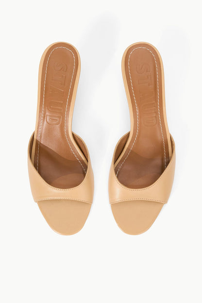 Brigitte Leather Mule Porcini | STAUD Trusted