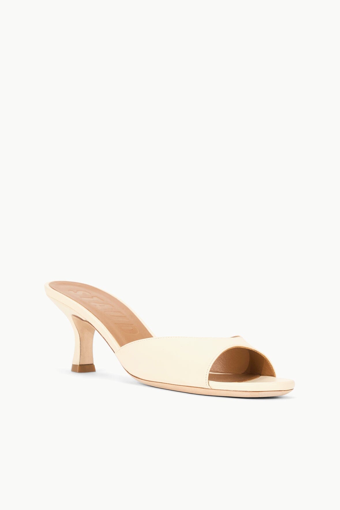 Brigitte Leather Mule Cream | STAUD Hot Sale
