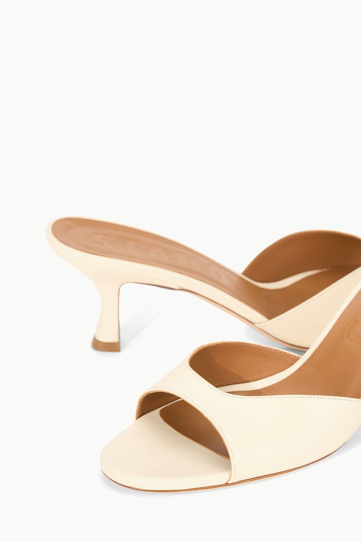 Brigitte Leather Mule Cream | STAUD Hot Sale