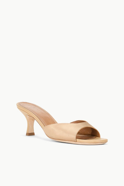 Brigitte Satin Mule Camel | STAUD Hot Sale