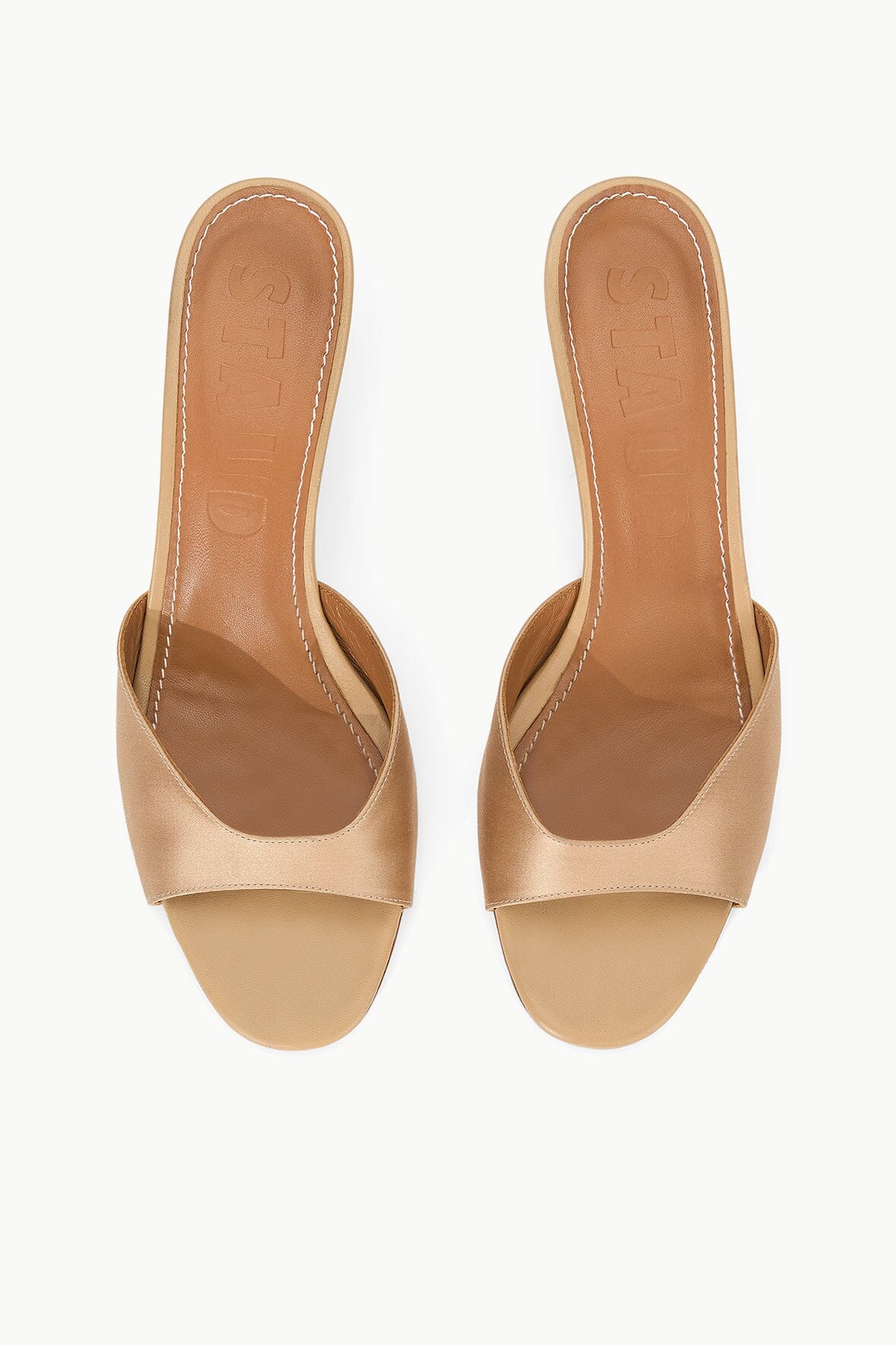 Brigitte Satin Mule Camel | STAUD Hot Sale