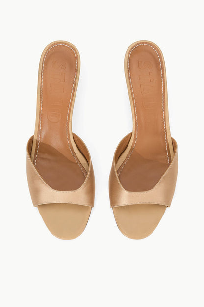 Brigitte Satin Mule Camel | STAUD Hot Sale