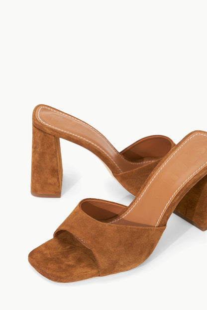 Sloane Heel Tan Suede | STAUD Sale