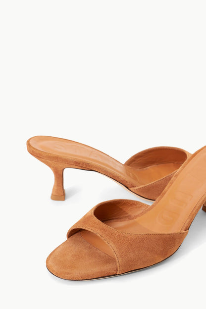 Brigitte Suede Mule Tan | STAUD Discount
