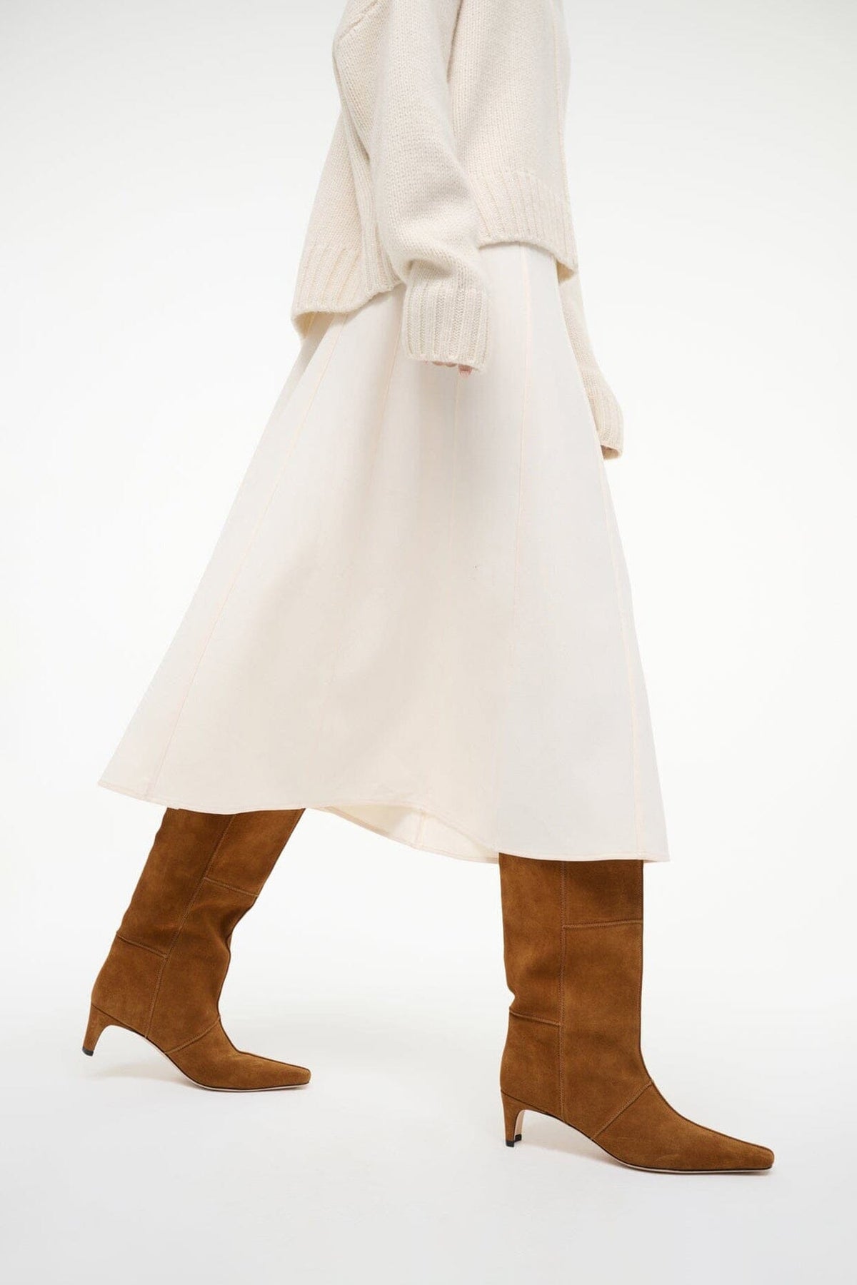 Wally Boot Tan Suede | STAUD Great Value