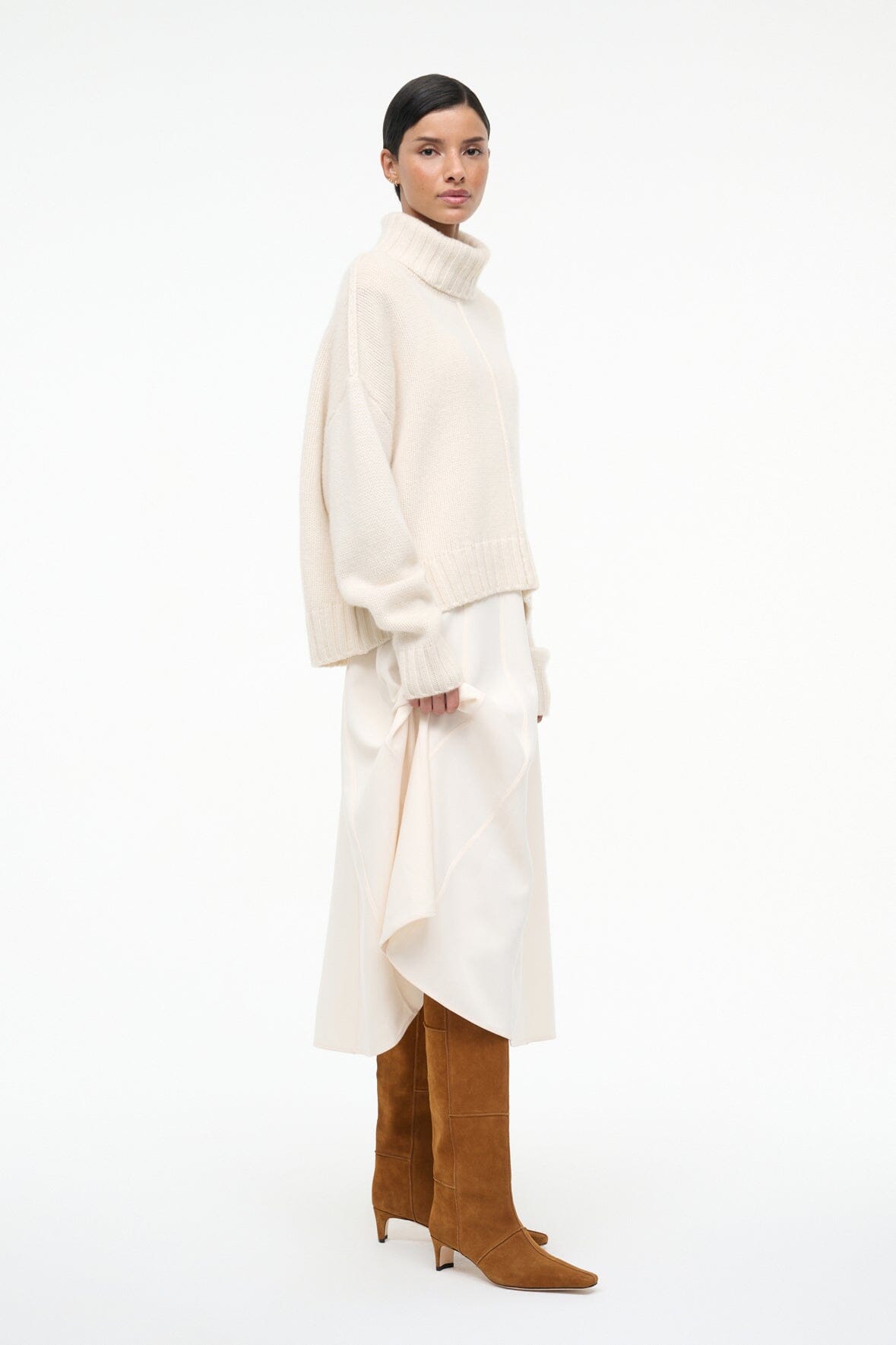 Wally Boot Tan Suede | STAUD Great Value