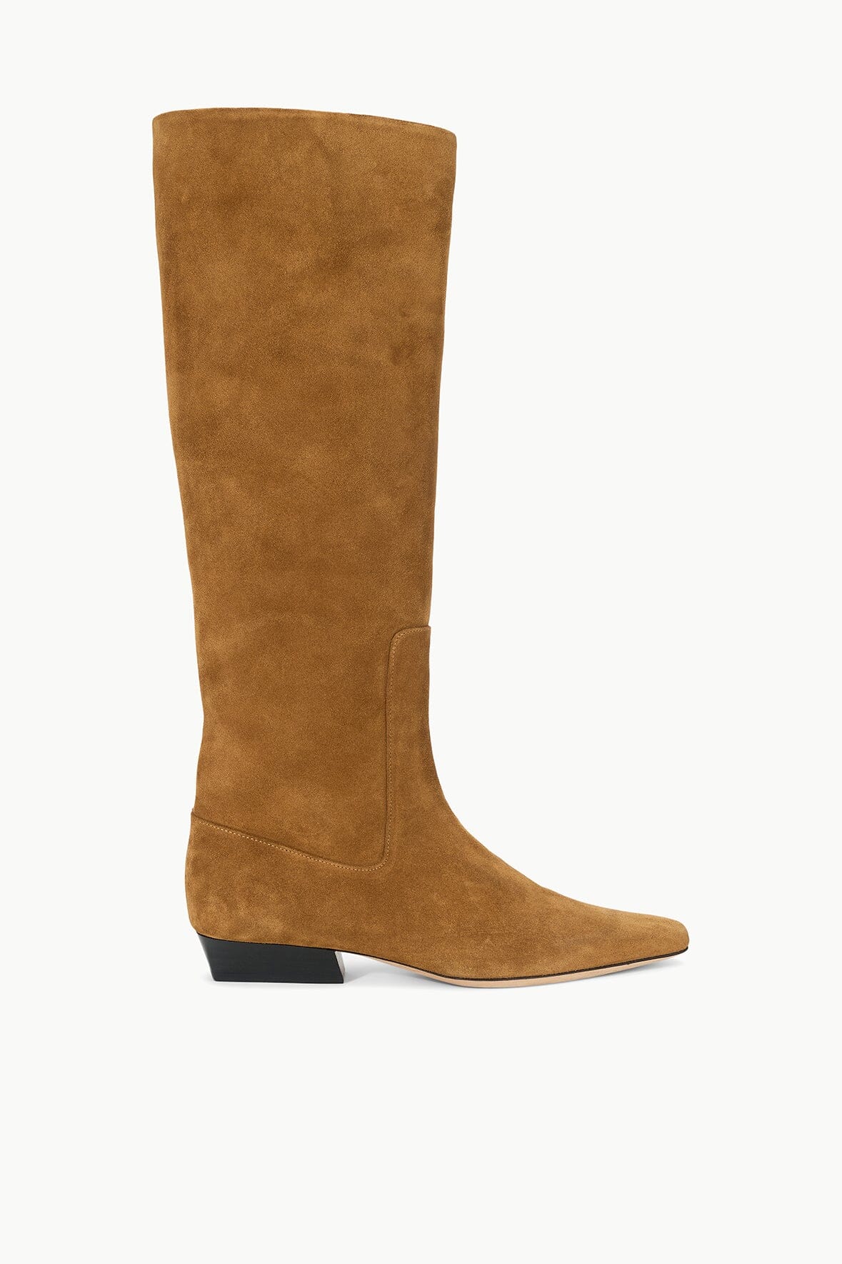 Wally Flat Boot Tan Suede | STAUD Essential