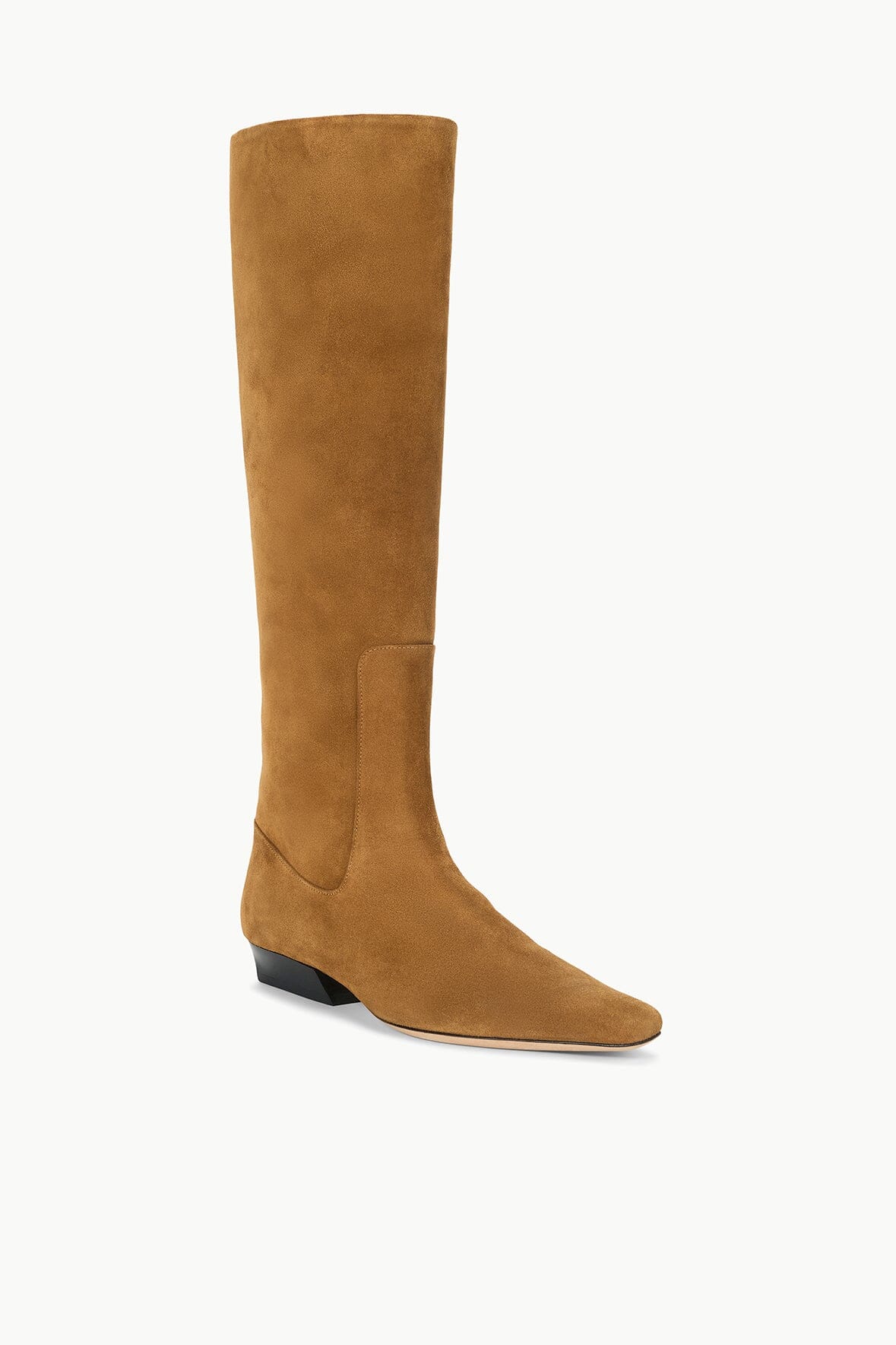 Wally Flat Boot Tan Suede | STAUD Essential