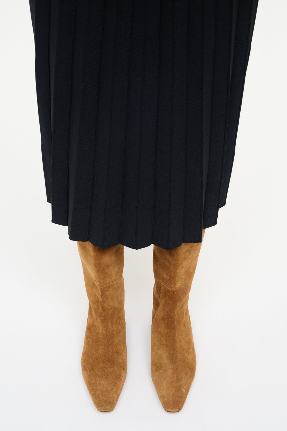 Wally Flat Boot Tan Suede | STAUD Essential