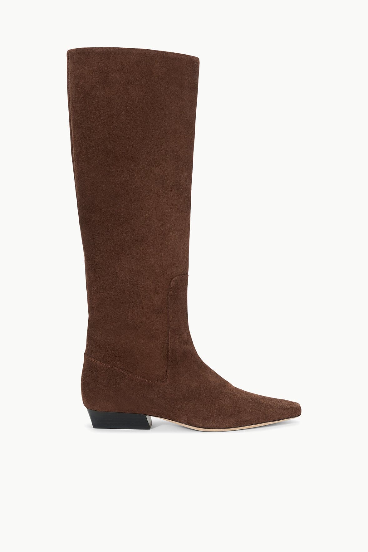 Wally Flat Boot Mahogany Suede | STAUD Deals
