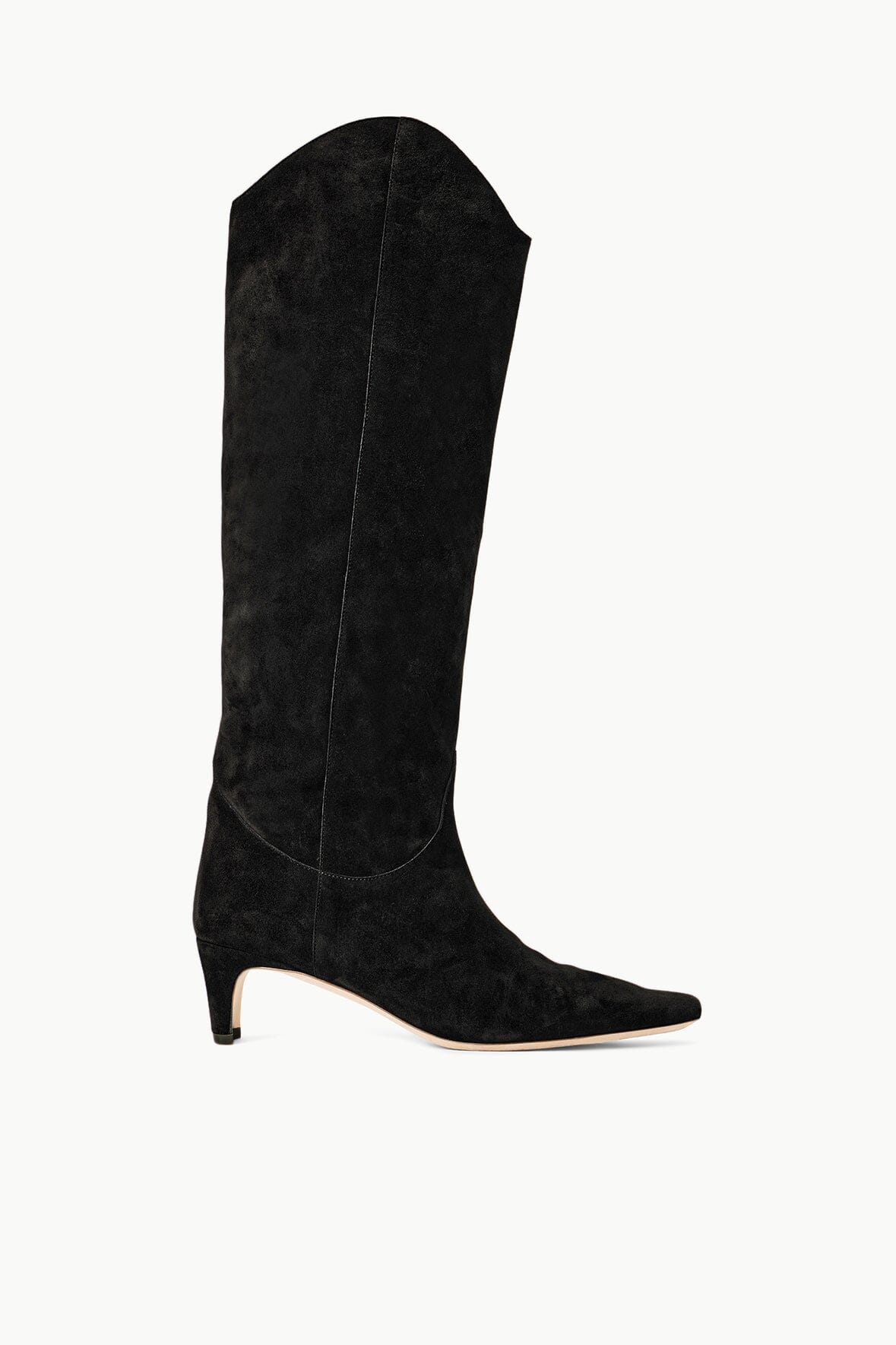 Western Wally Boot Black Suede | STAUD Everyday