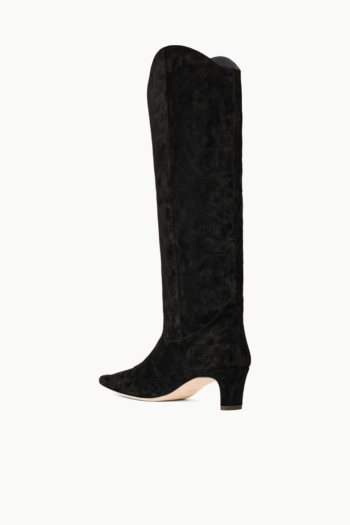 Western Wally Boot Black Suede | STAUD Everyday