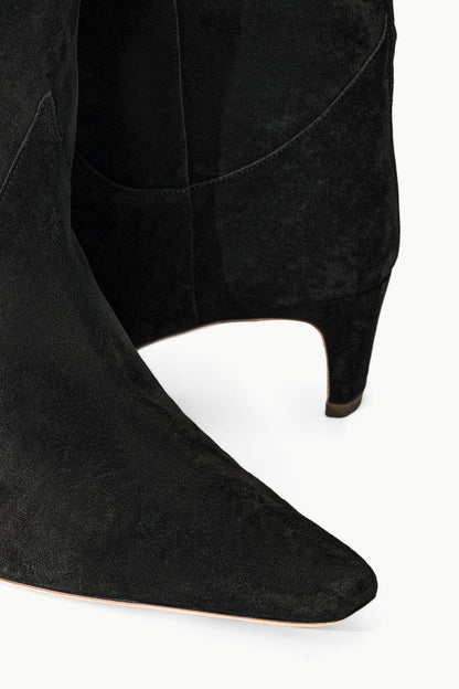 Western Wally Boot Black Suede | STAUD Everyday