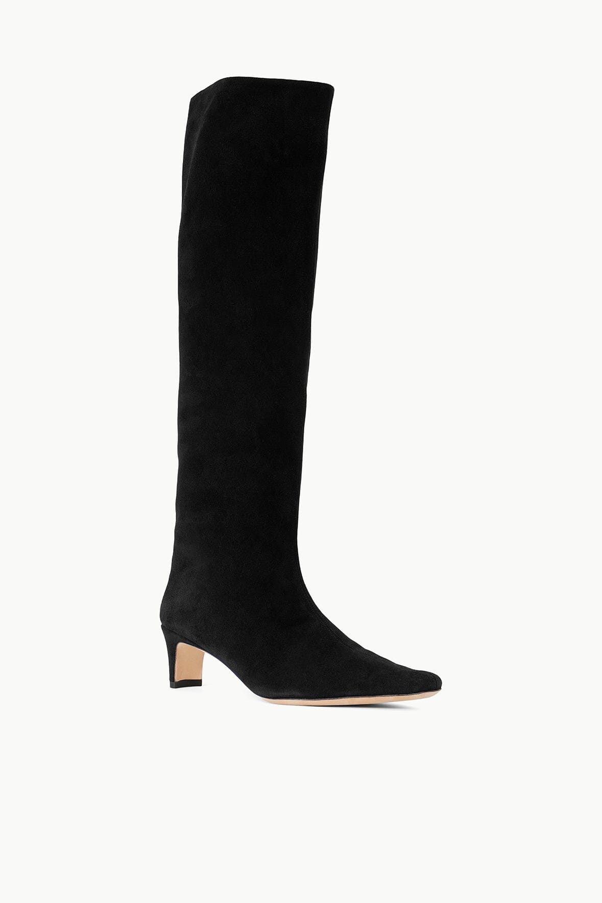 Wally Boot Black Suede | STAUD New