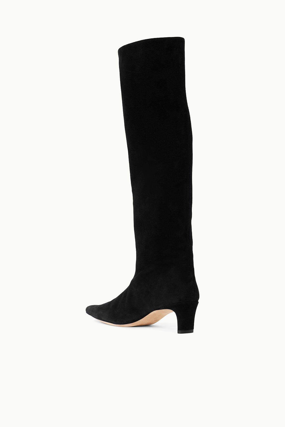 Wally Boot Black Suede | STAUD New
