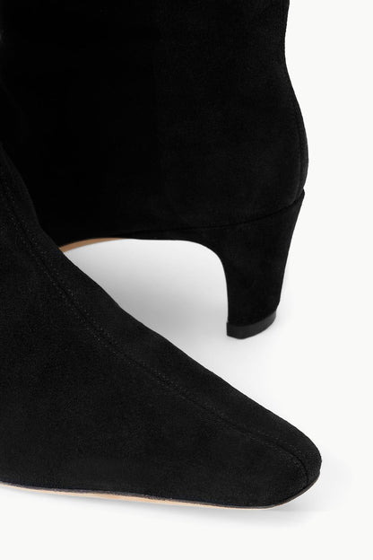 Wally Boot Black Suede | STAUD New
