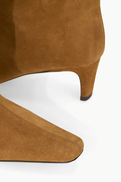 Wide Shaft Wally Boot Tan Suede | STAUD New