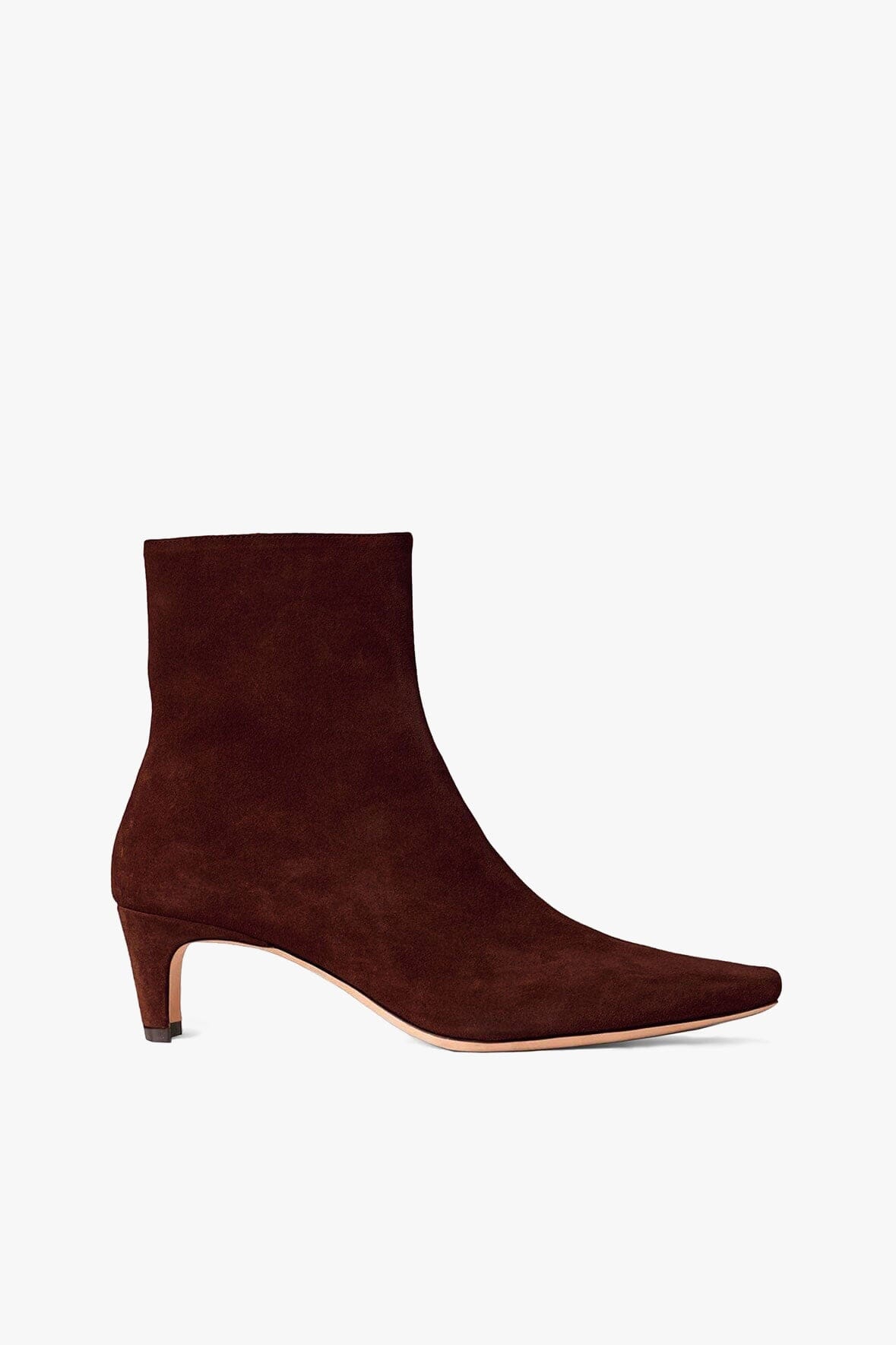 Wally Ankle Boot Mahogany Suede | STAUD Smart Buy