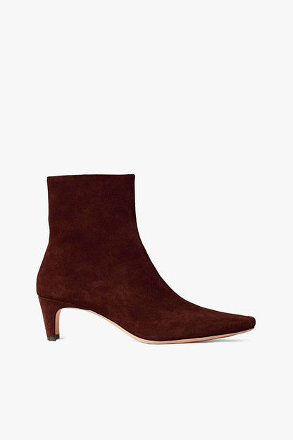 Wally Ankle Boot Mahogany Suede | STAUD Smart Buy