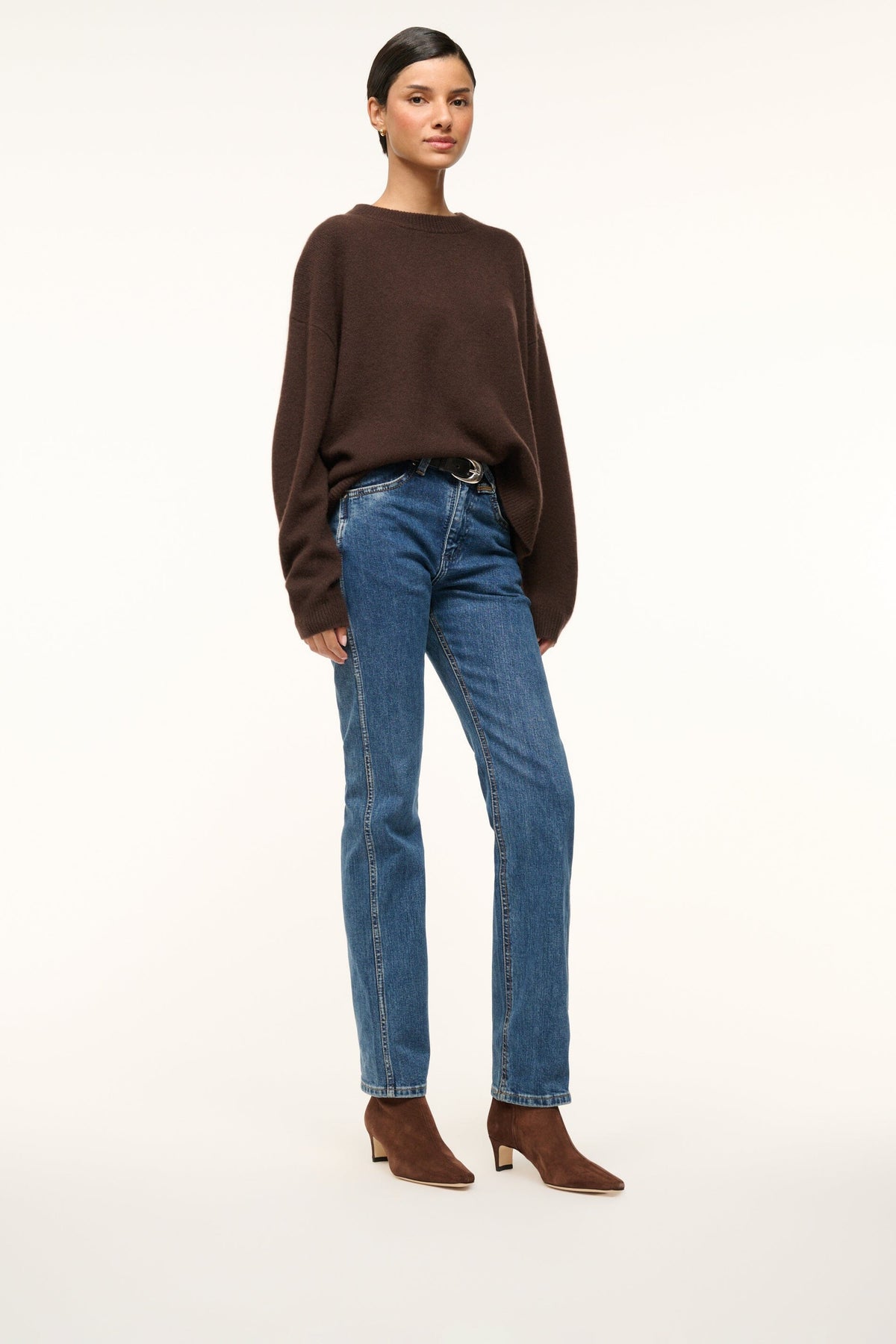 Wally Ankle Boot Mahogany Suede | STAUD Smart Buy
