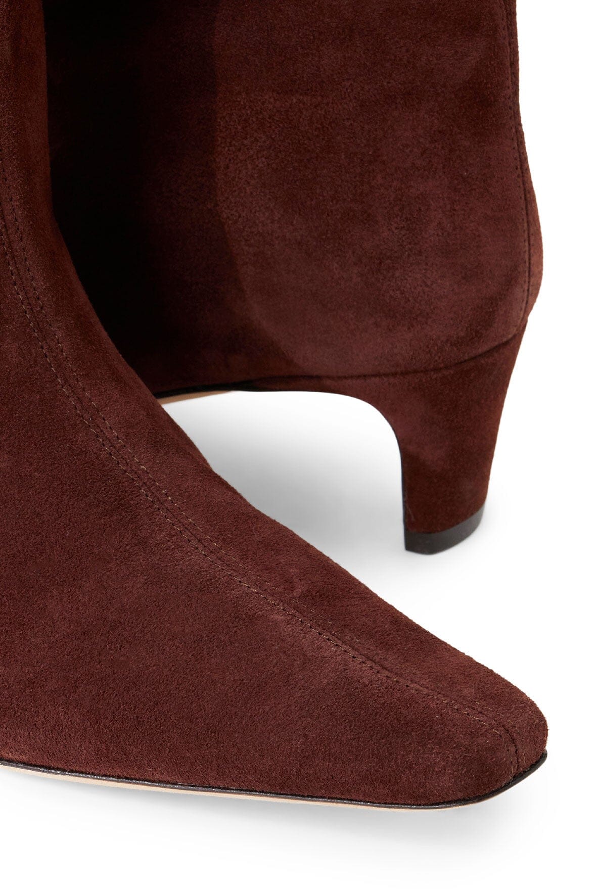 Wally Ankle Boot Mahogany Suede | STAUD Smart Buy