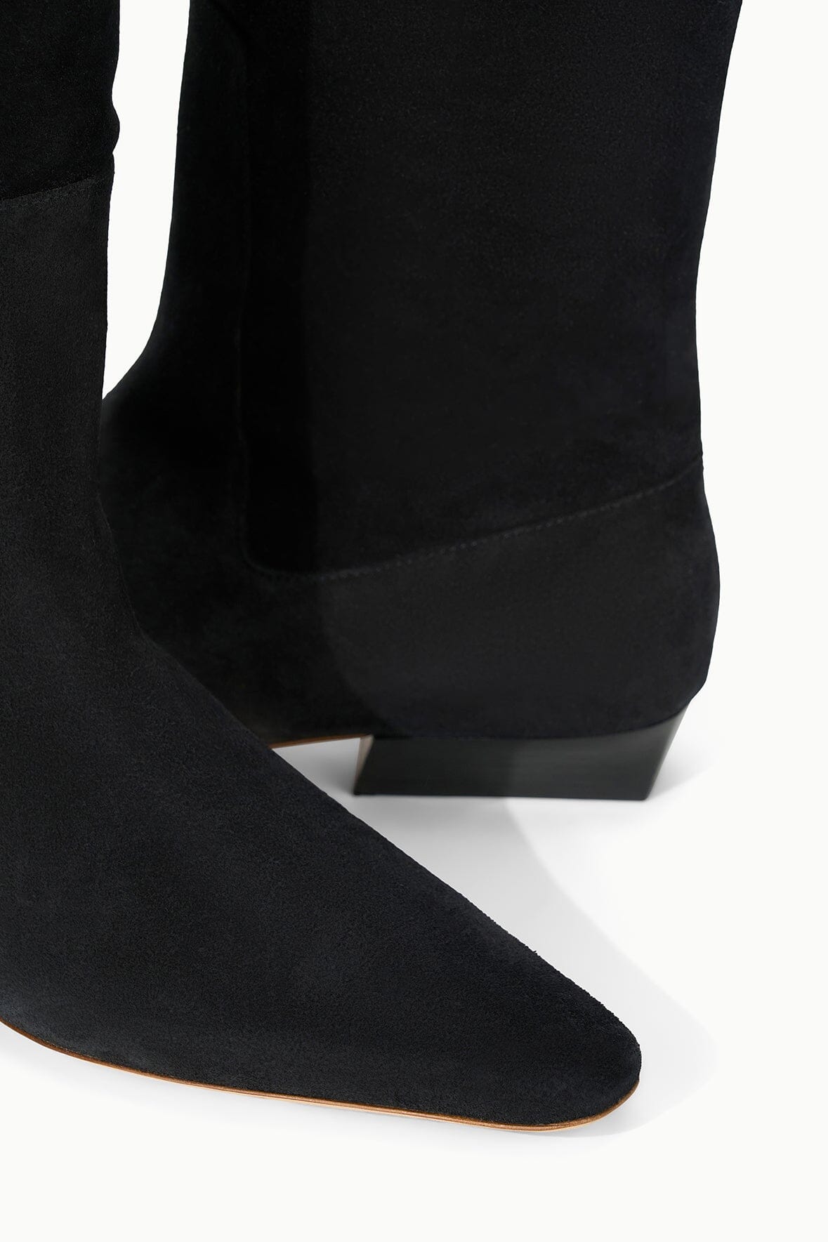 Wally Flat Boot Black Suede | STAUD Signature