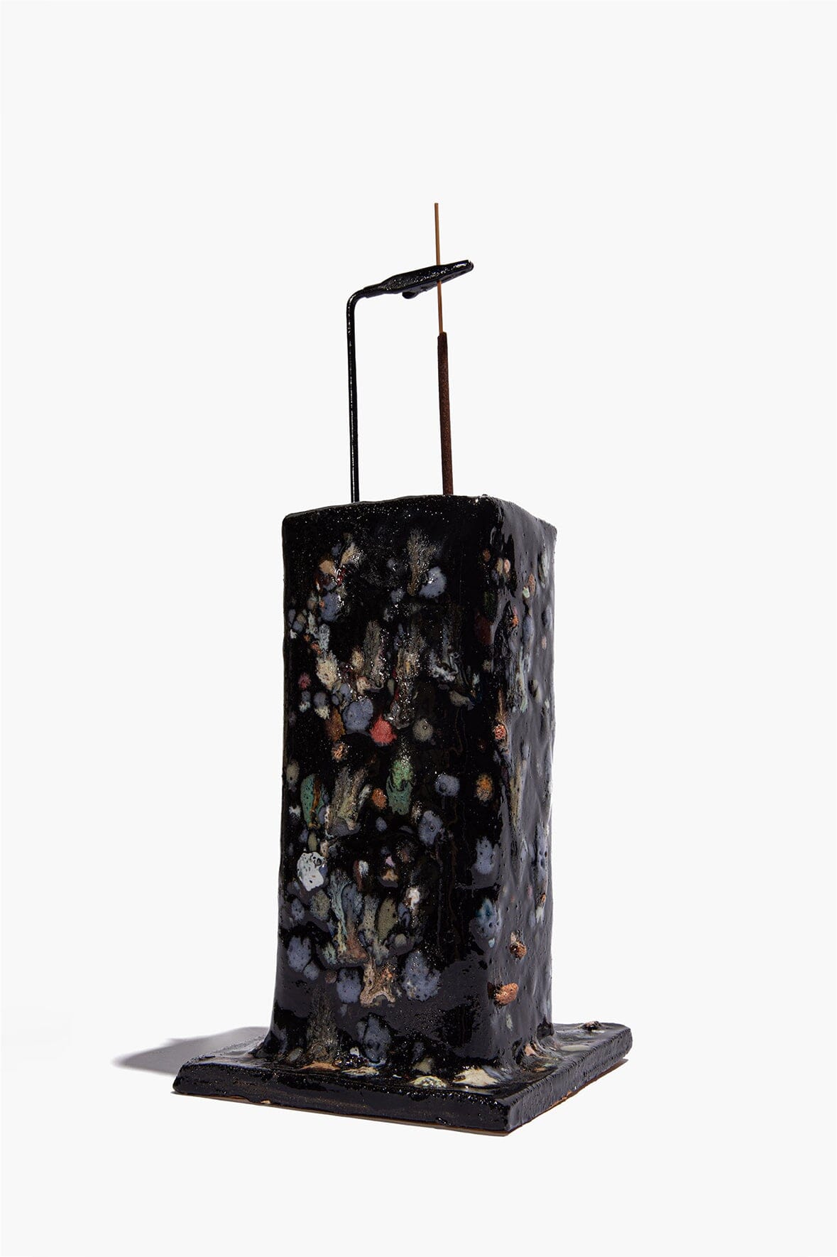Ceramic Tower Incense Holder Midnight Confetti Glaze | STAUD Discount