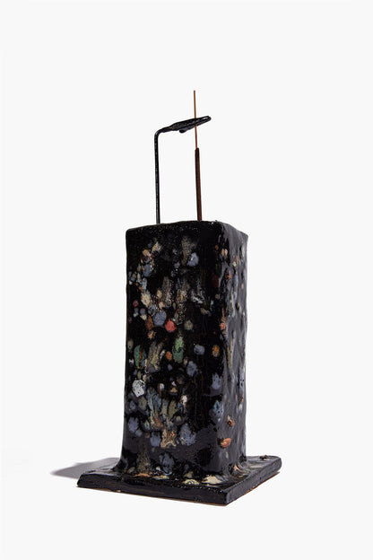 Ceramic Tower Incense Holder Midnight Confetti Glaze | STAUD Discount
