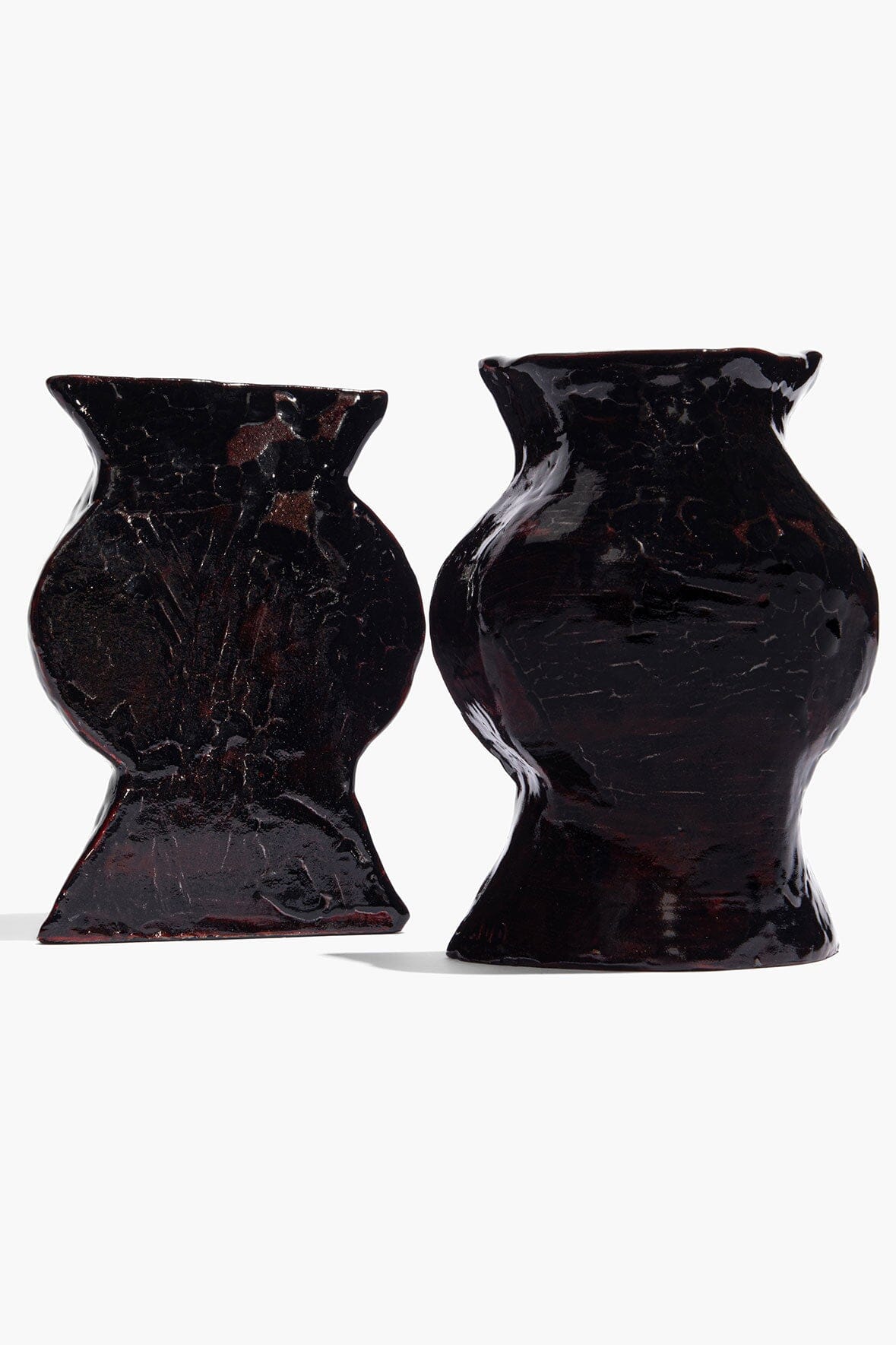 Ceramic Vase Bookends Black | STAUD Exclusive