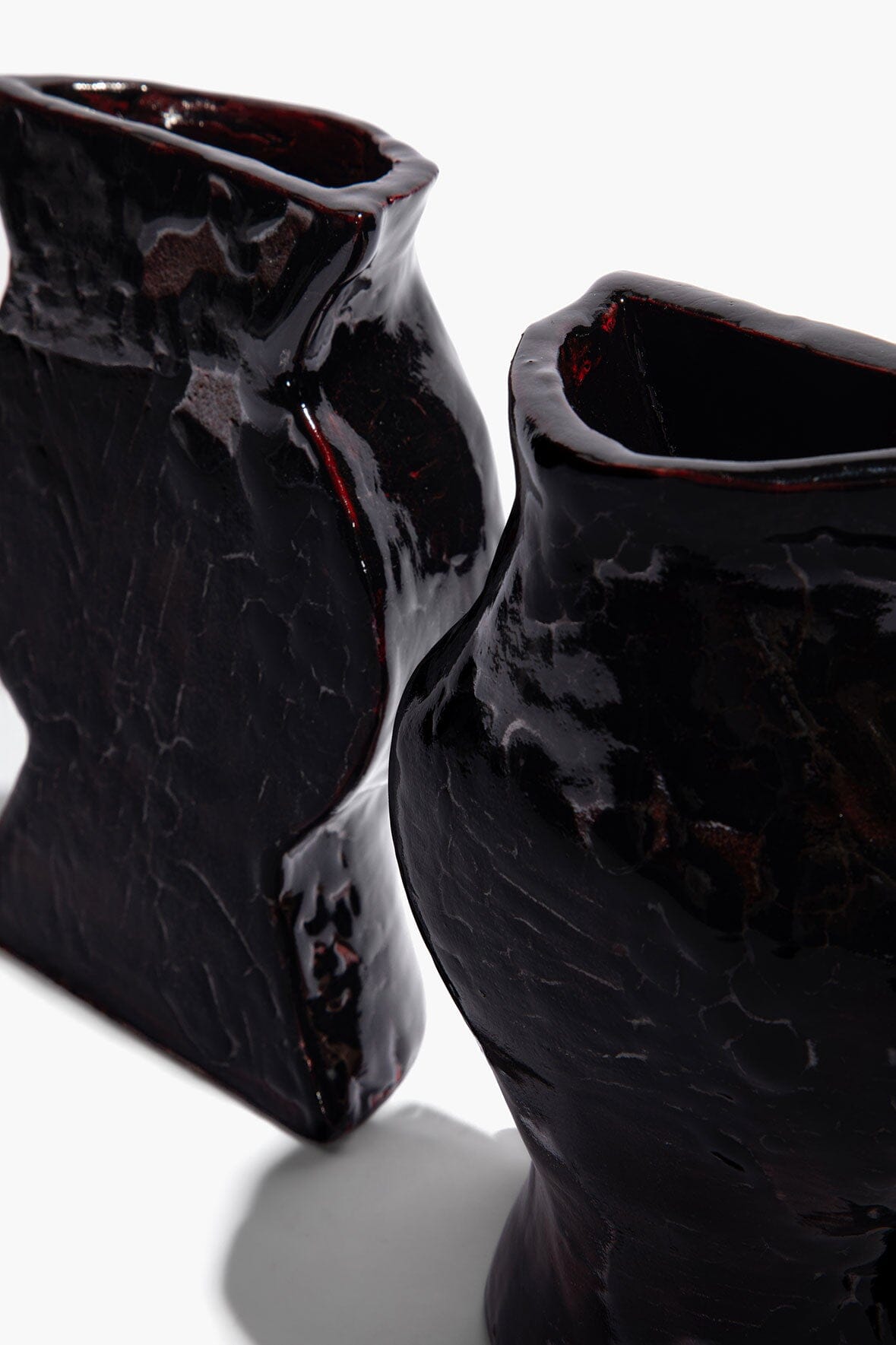 Ceramic Vase Bookends Black | STAUD Exclusive