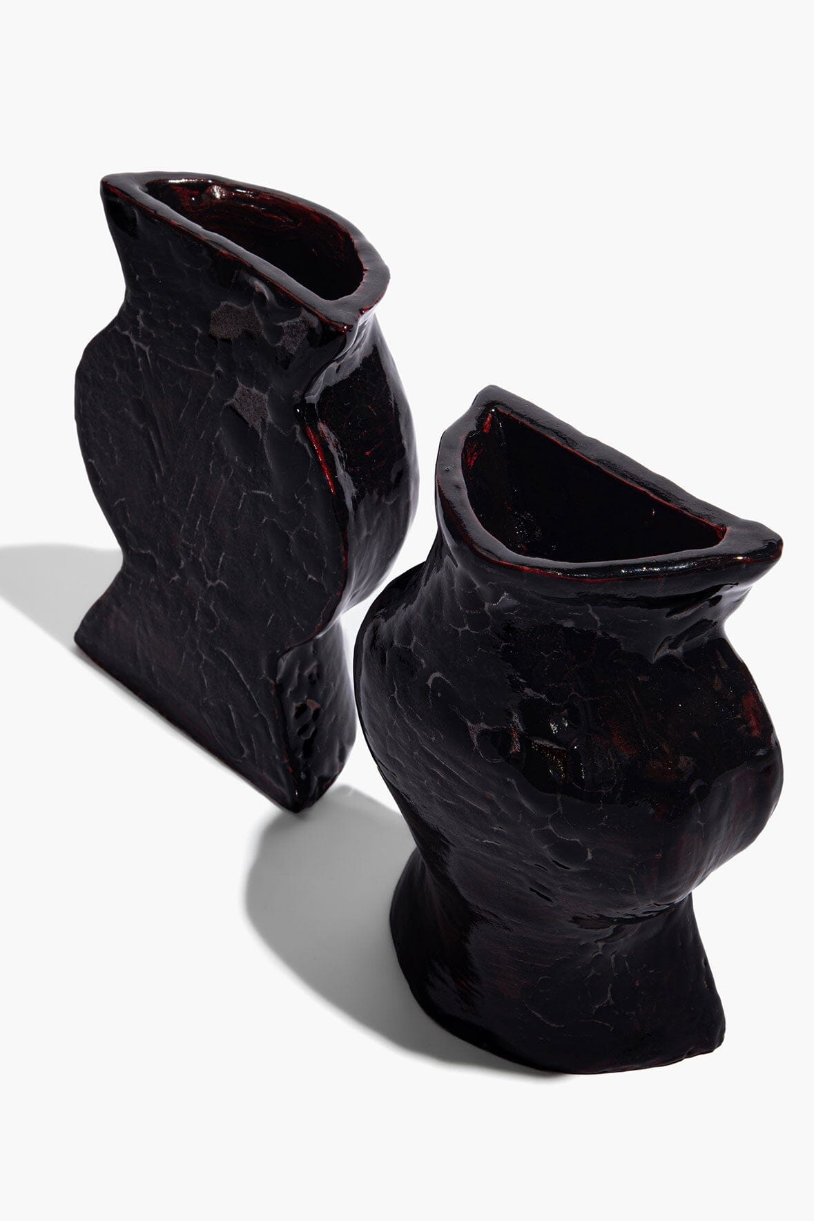 Ceramic Vase Bookends Black | STAUD Exclusive