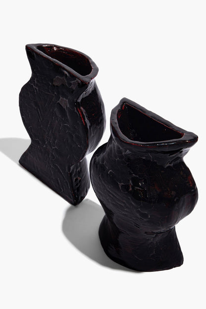 Ceramic Vase Bookends Black | STAUD Exclusive