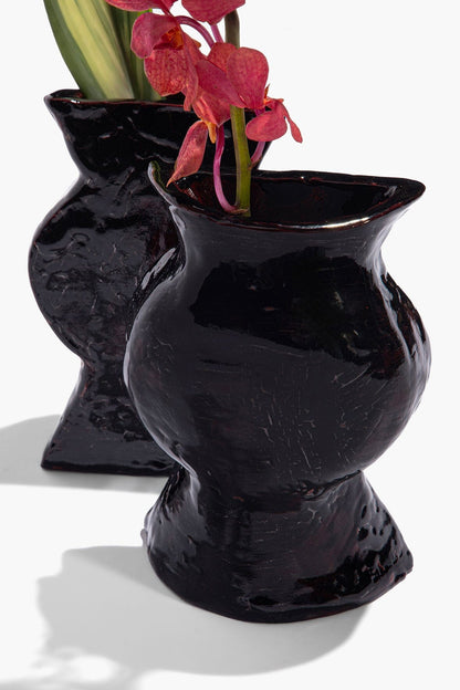 Ceramic Vase Bookends Black | STAUD Exclusive