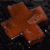Ceramic Tic Tac Toe Burnt Orange Glaze | STAUD New