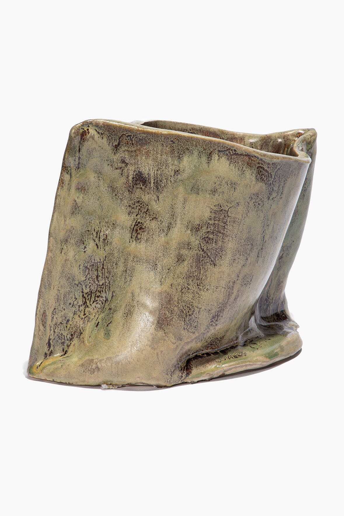 Ceramic Vase Snake Skin Glaze | STAUD Value
