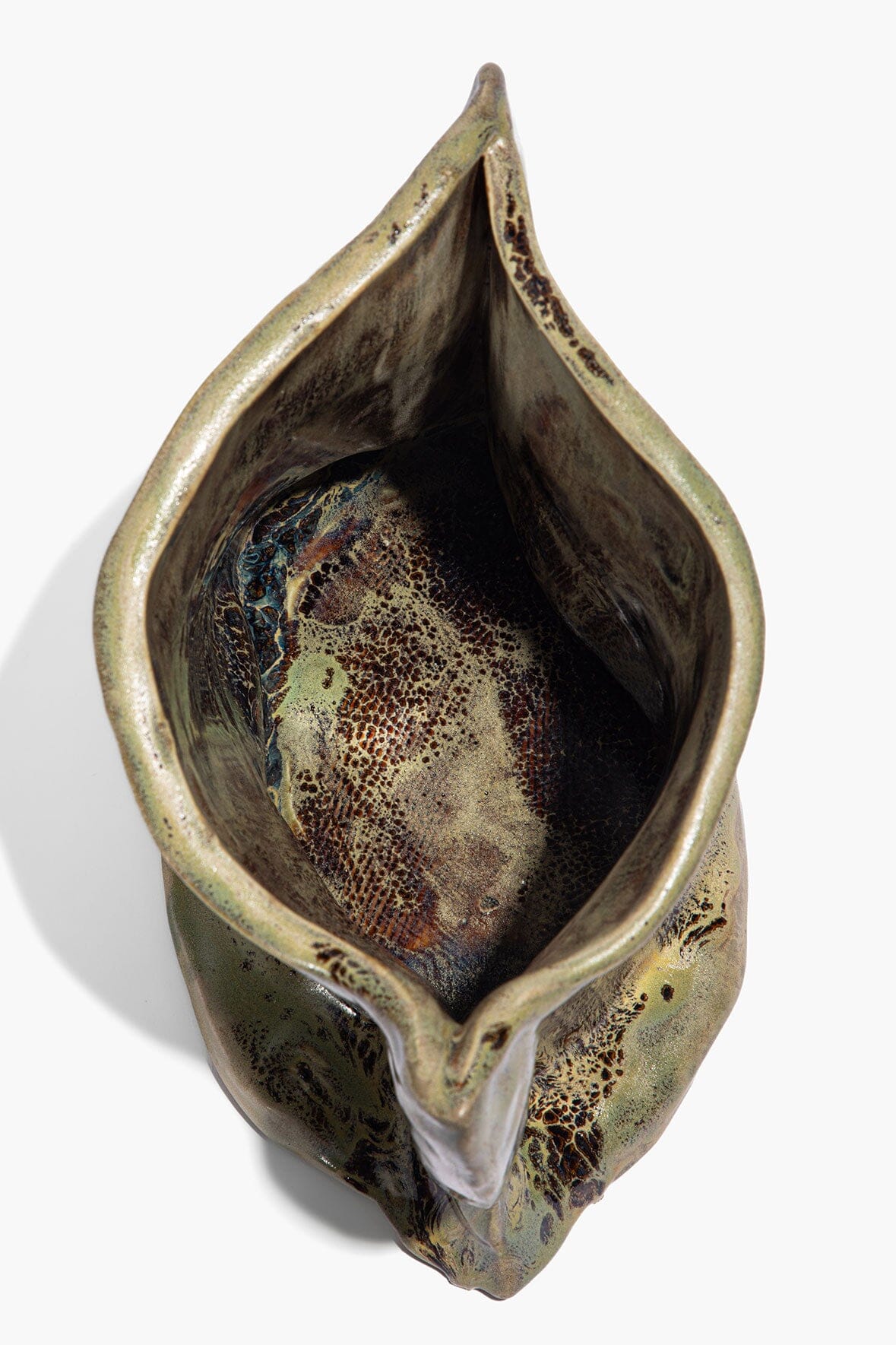 Ceramic Vase Snake Skin Glaze | STAUD Value